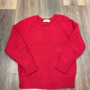 Vintage L.L. Bean red wool sweater